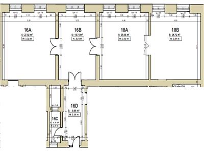 Spatiu de birou, 4 camere, 115 mp, Dorobantilor, Tribunal