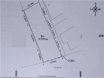 Teren 530 mp cu front de 15 m, Gruia, zona C. A. Rosetti