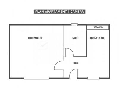 Apartament cu 1 camera, mobilat si utilat, Marasti, Bloc Spray