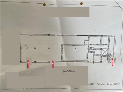 Hala 500 mp, open space cu inaltime de 5 m si 3 intrari, Pta 1 Mai, Clujana