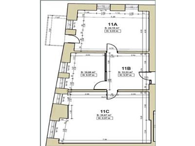 Spatiu de birou, 3 camere, 90 mp, Dorobantilor, Tribunal