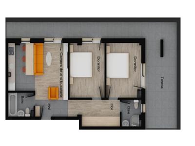 Apartament 3 camere, bloc nou, Floresti, Muzeul Apei