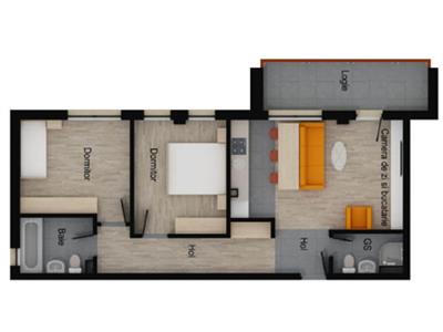 Apartament 3 camere cu terasa, bloc nou, Floresti, Muzeul Apei