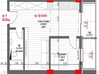 Apartament tip studio finisat in zona linistita