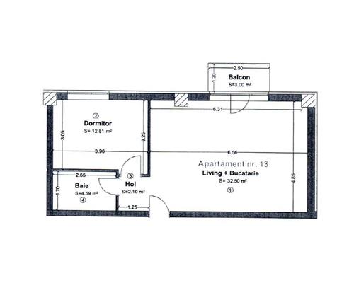 Apartament 2 camere cu parcare, bloc nou, Central