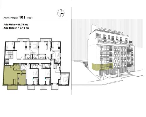 0%. Apartament cu 2 camere confort sporit in bloc premium