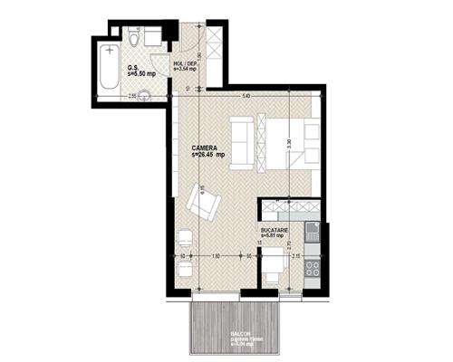 0%. Apartament cu 1 camera confort sporit in bloc premium