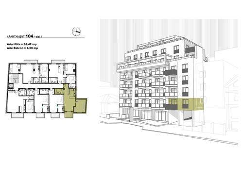 0%. Apartament cu 2 camere confort sporit in bloc premium