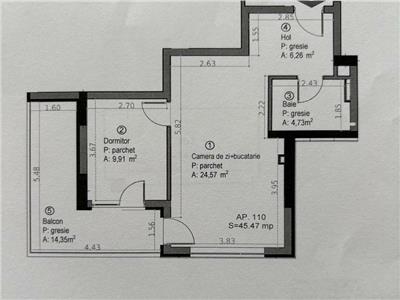 Apartament 2 camere, terasa si parcare, Parc Gheorgheni